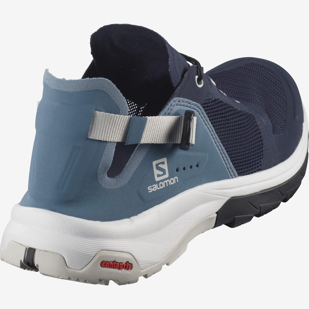 Men's Salomon TECH AMPHIB 4 Hiking Shoes Navy | SA42783-943