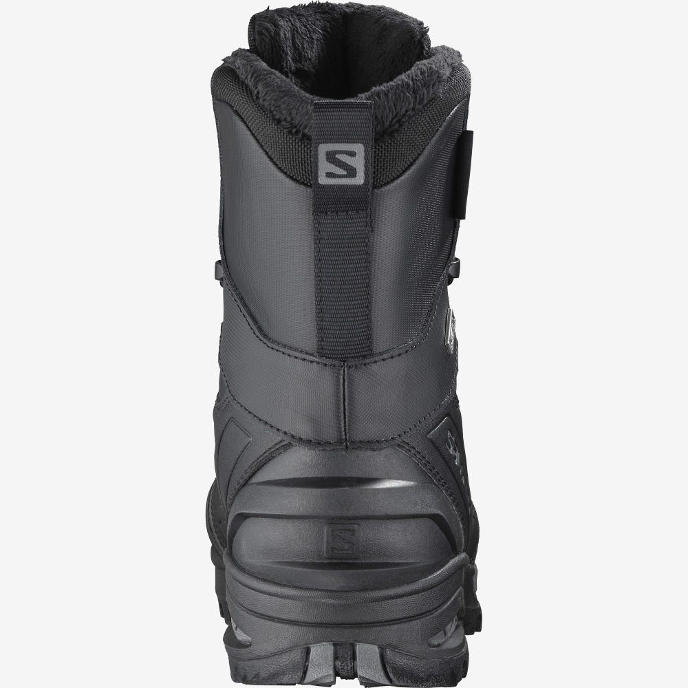 Men's Salomon TOUNDRA FORCES CLIMASALOMON™ WATERPROOF Tactical Boots Black | SA97406-692