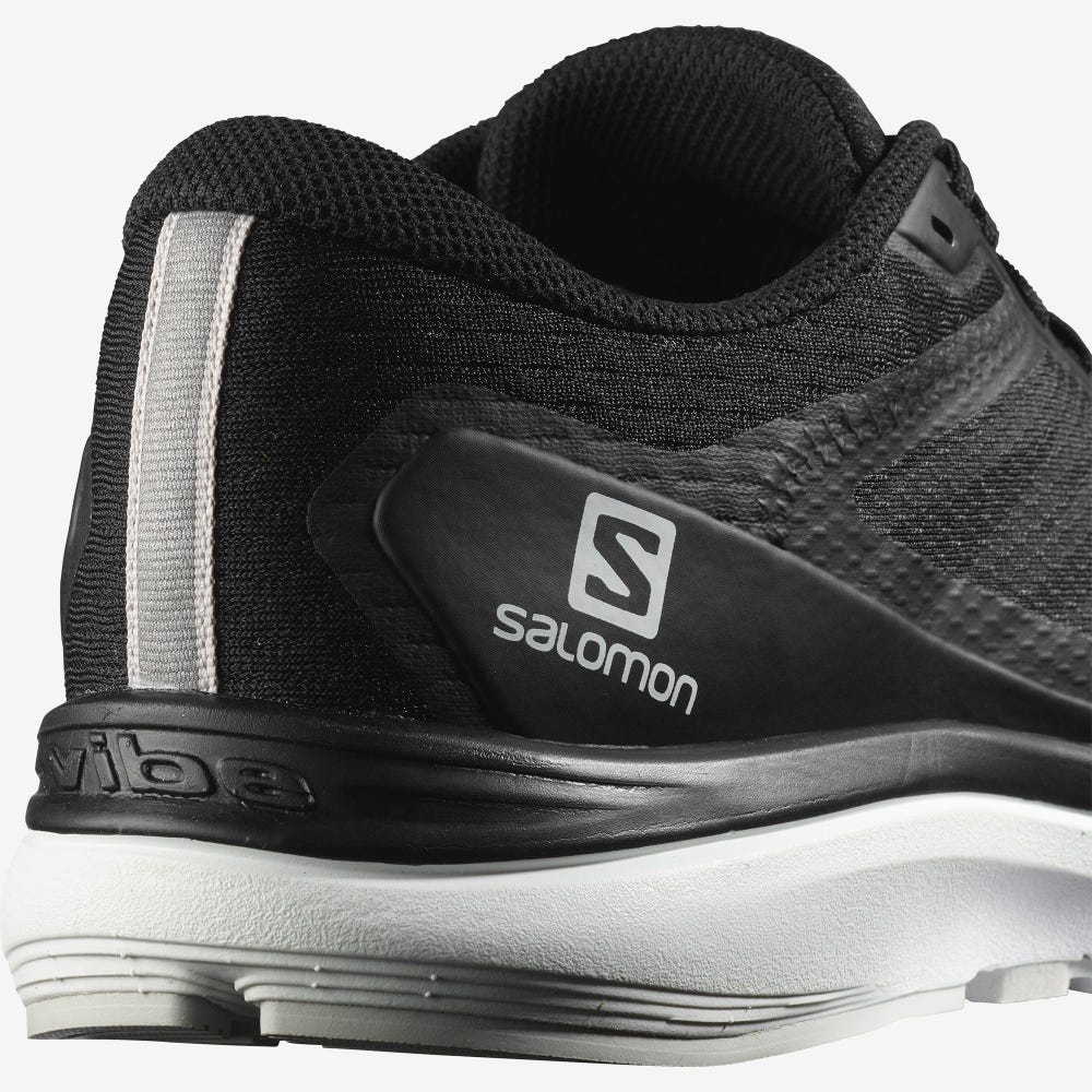 Men's Salomon VECTUR Running Shoes Black/White | SA82067-783