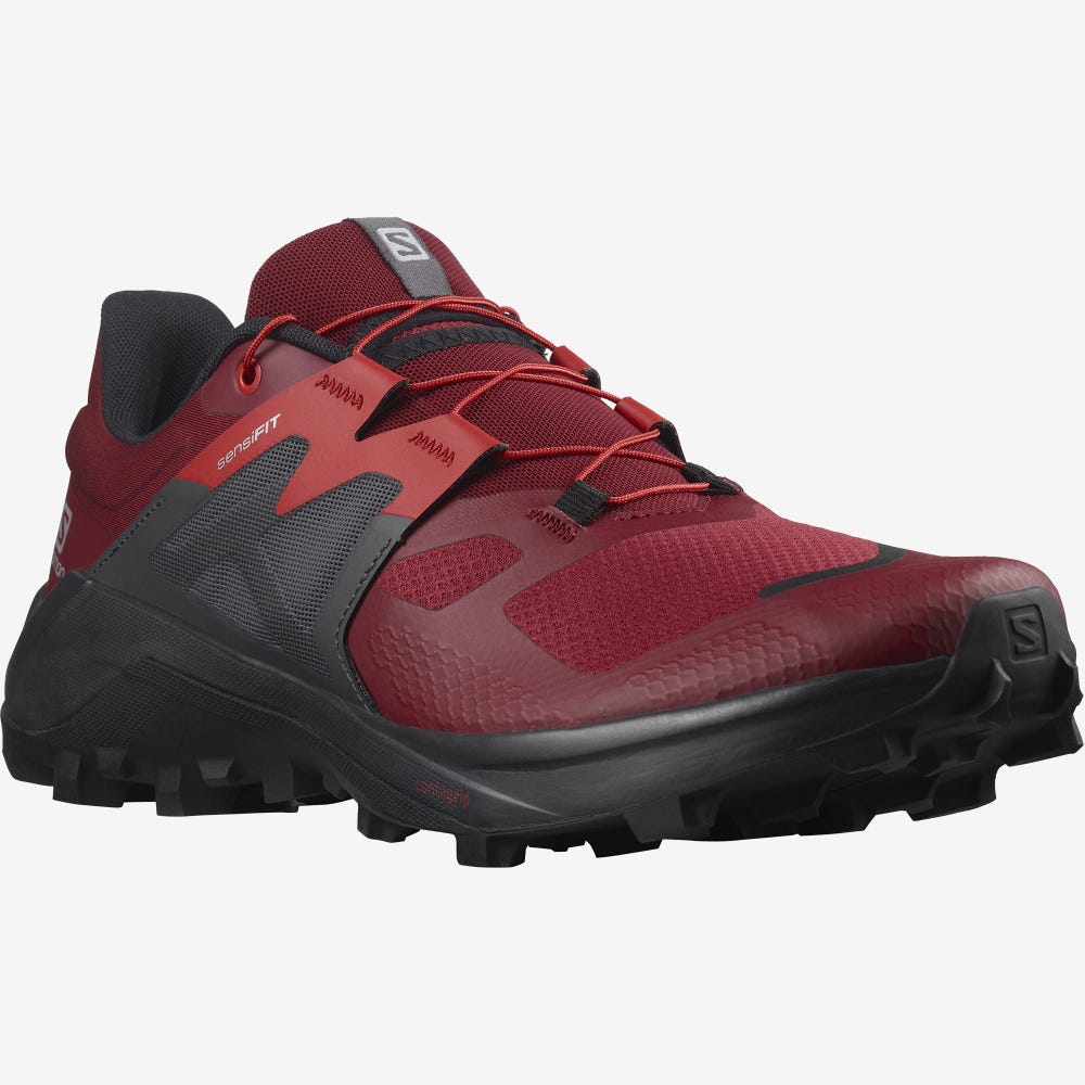 Men's Salomon WILDCROSS 2 Trail Running Shoes Red | SA24130-721