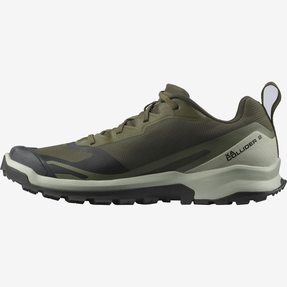 Men's Salomon XA COLLIDER 2 Trail Running Shoes Olive/Black | SA19065-725