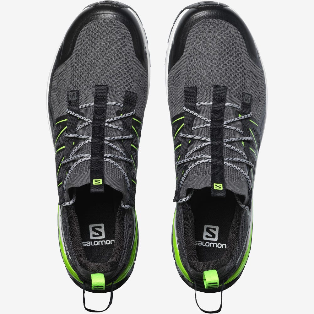 Men's Salomon XA COVER Sneakers Black/Green | SA45287-742