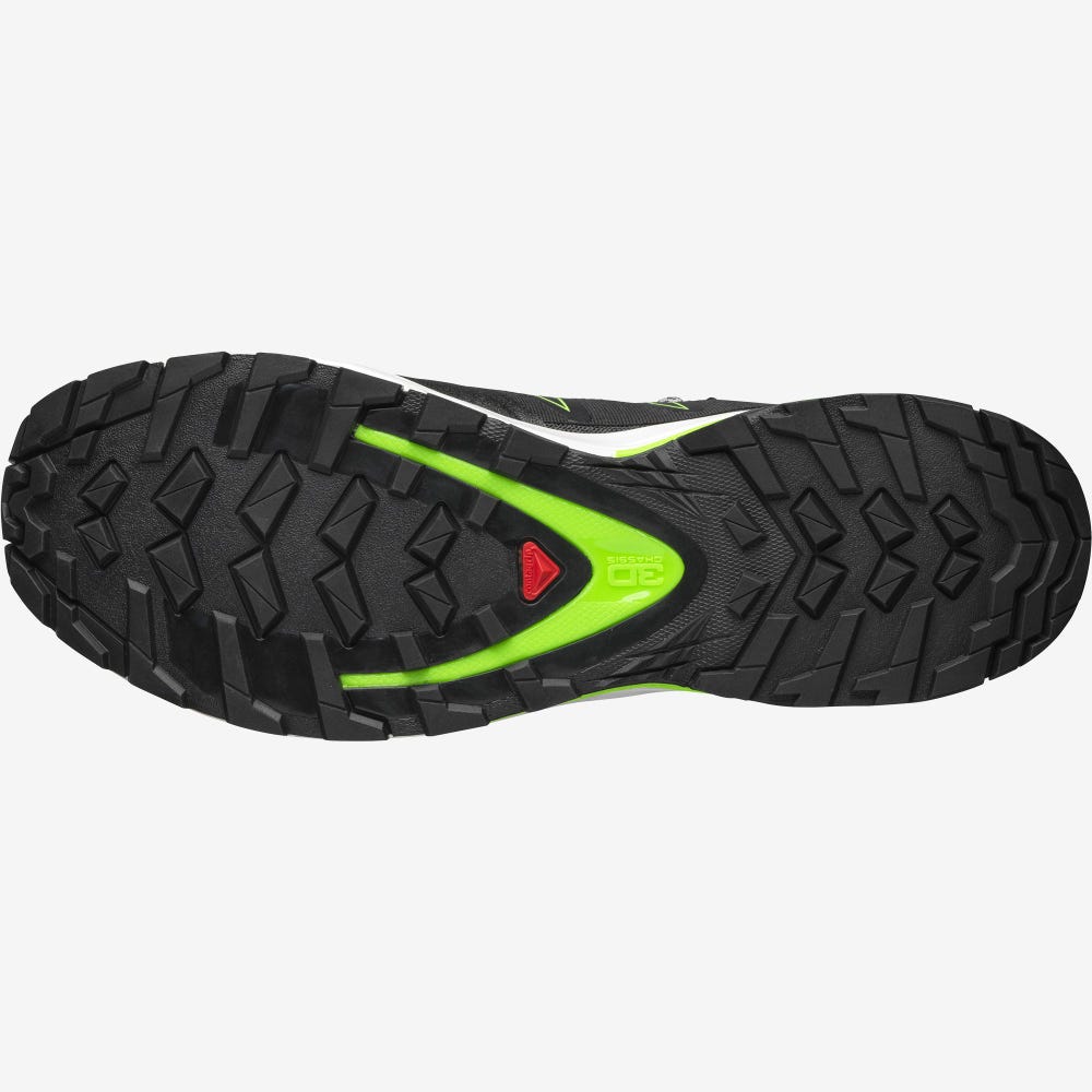 Men's Salomon XA COVER Sneakers Black/Green | SA45287-742