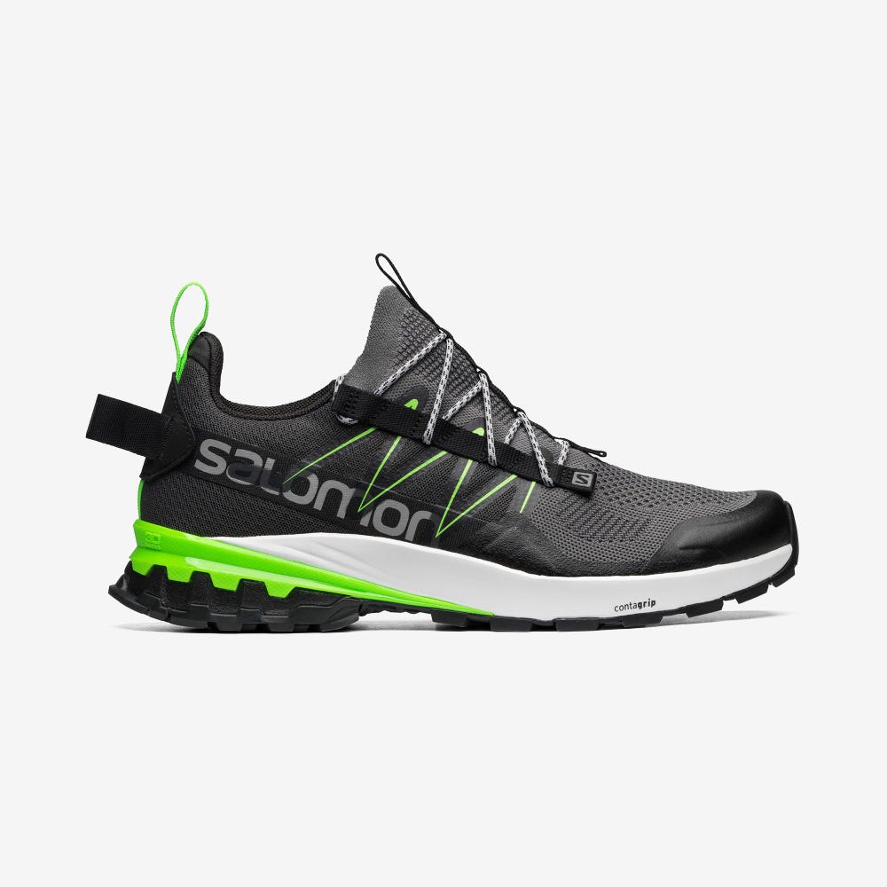 Men\'s Salomon XA COVER Sneakers Black/Green | SA45287-742