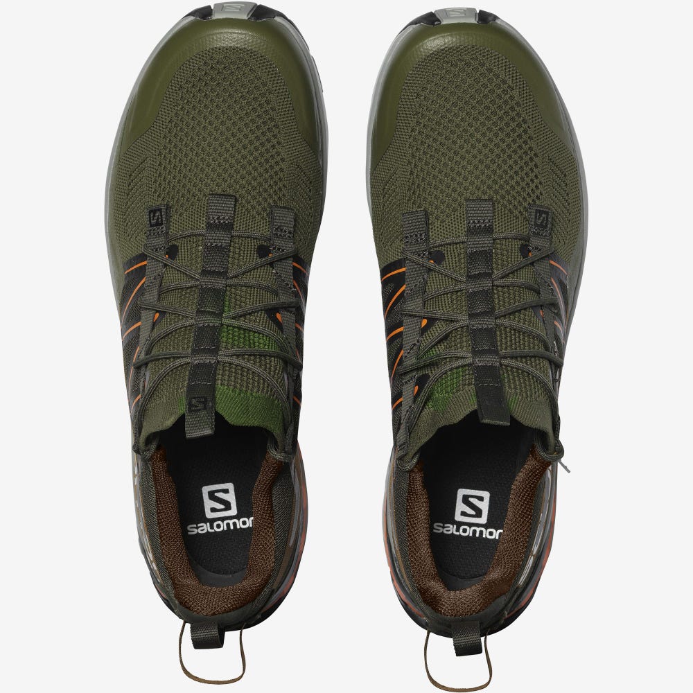 Men's Salomon XA COVER Sneakers Olive/Orange | SA63748-102