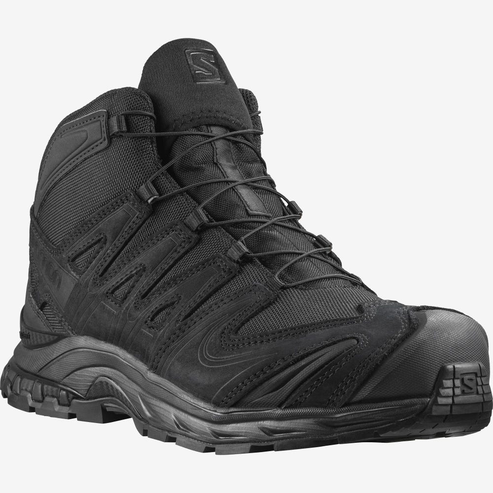 Men's Salomon XA FORCES MID EN Tactical Boots Black | SA35261-754