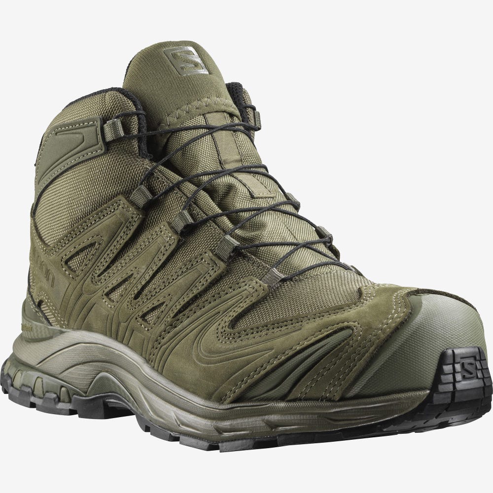 Men's Salomon XA FORCES MID EN Tactical Boots Green | SA83574-850