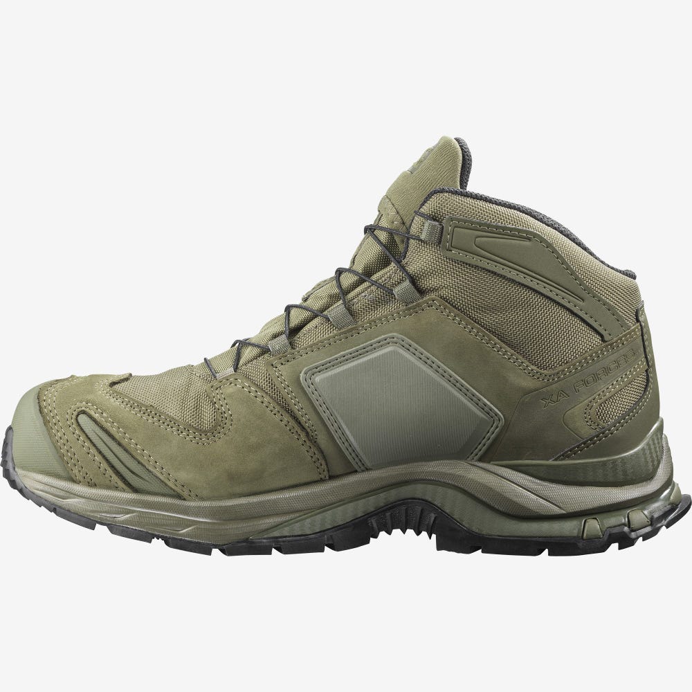 Men's Salomon XA FORCES MID EN Tactical Boots Green | SA83574-850