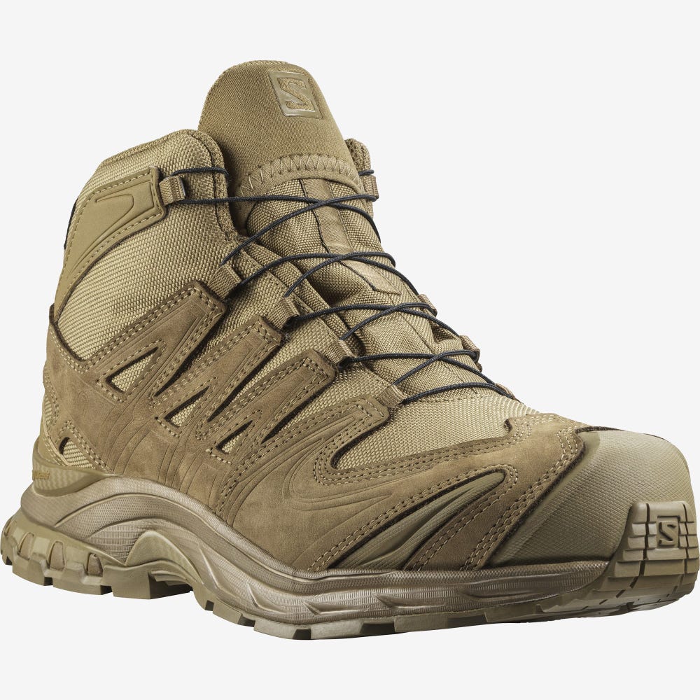 Men's Salomon XA FORCES MID GORE-TEX Tactical Boots Brown | SA26318-263