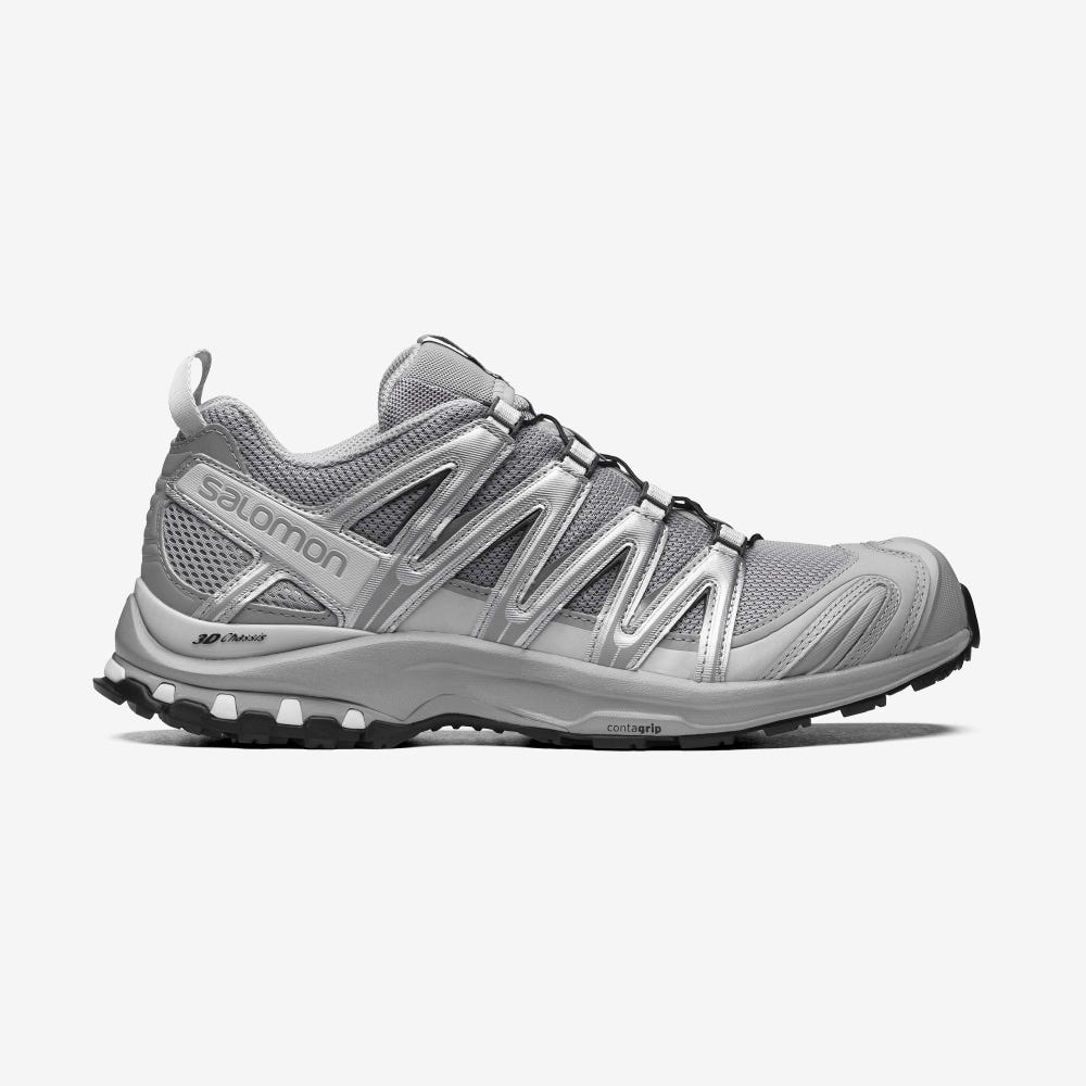 Men\'s Salomon XA PRO 3D Sneakers Grey/Silver | SA78913-395