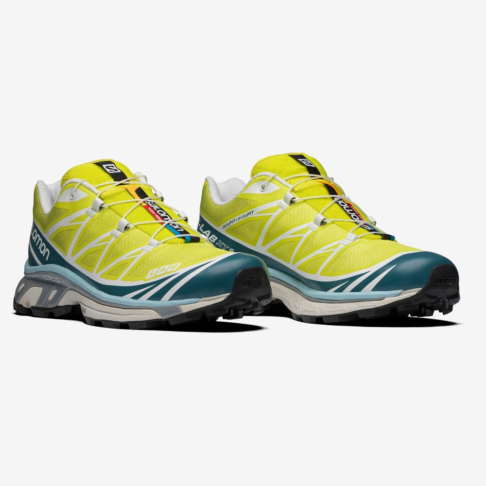 Men's Salomon XT-6 ADVANCED Sneakers Yellow/Blue | SA75483-286