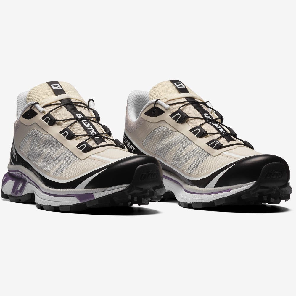 Men's Salomon XT-6 FT Sneakers Beige/Black/Royal Purple | SA12895-264