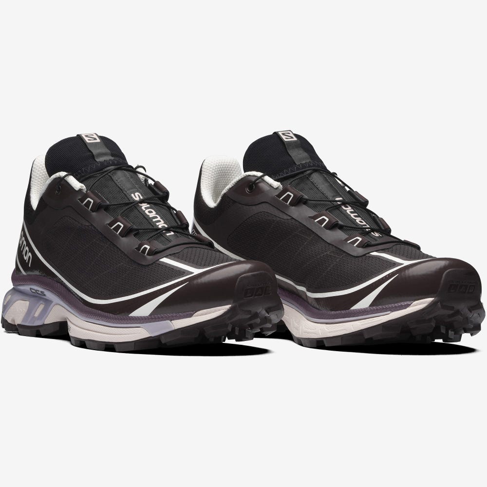 Men's Salomon XT-6 FT Sneakers Black/Chocolate Purple | SA68437-540