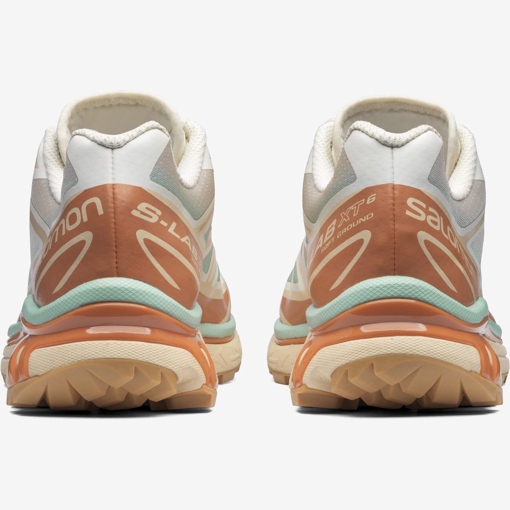 Men's Salomon XT-6 SKYLINE Sneakers Beige/Orange | SA93782-082