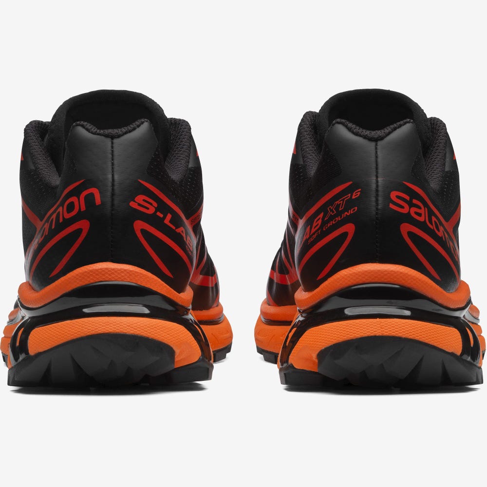 Men's Salomon XT-6 Sneakers Black/Orange | SA29106-053