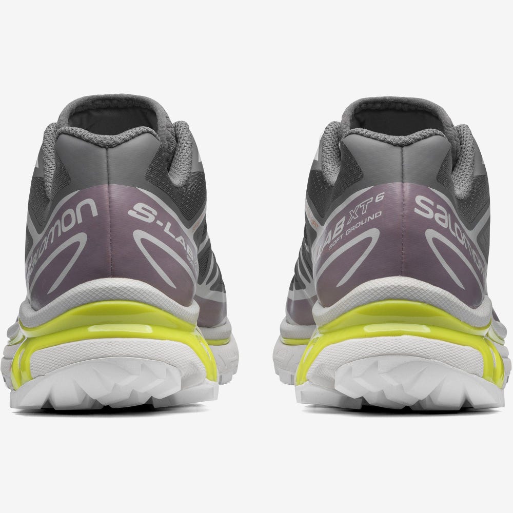 Men's Salomon XT-6 Sneakers Grey/Purple | SA87956-904