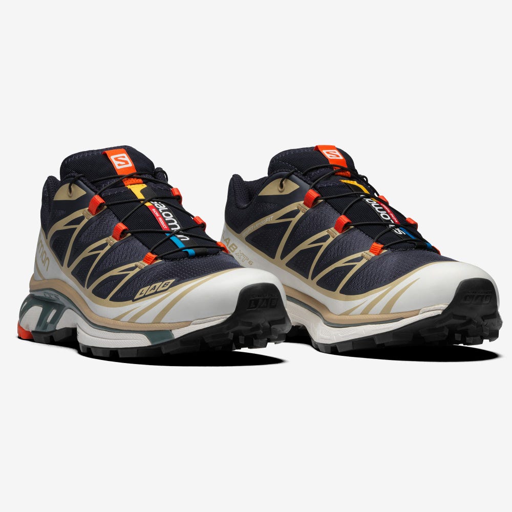 Men's Salomon XT-6 Sneakers Red Orange | SA98746-362