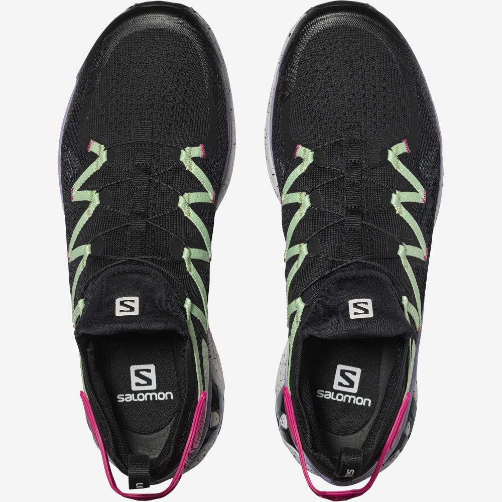 Men's Salomon XT-RUSH Sneakers Black/Green/Pink | SA53286-627