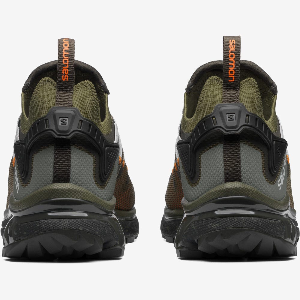 Men's Salomon XT-RUSH Sneakers Olive/Orange | SA46350-125