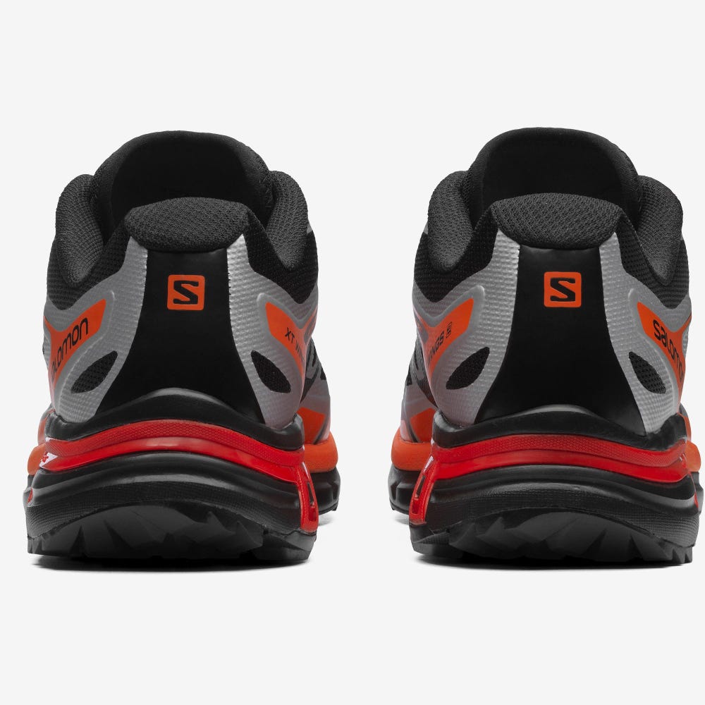 Men's Salomon XT-WINGS 2 Sneakers Black/Silver/Orange | SA91627-714