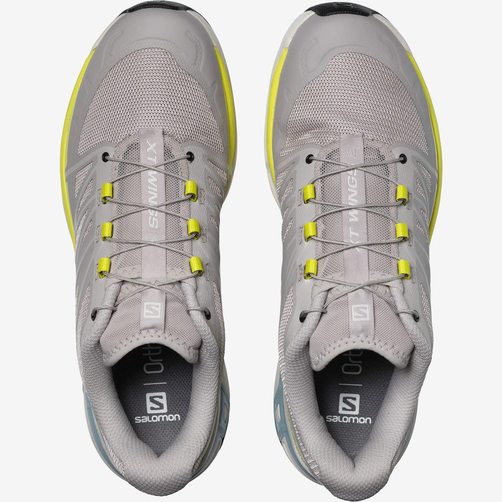 Men's Salomon XT-WINGS 2 Sneakers Grey/Yellow | SA43079-618