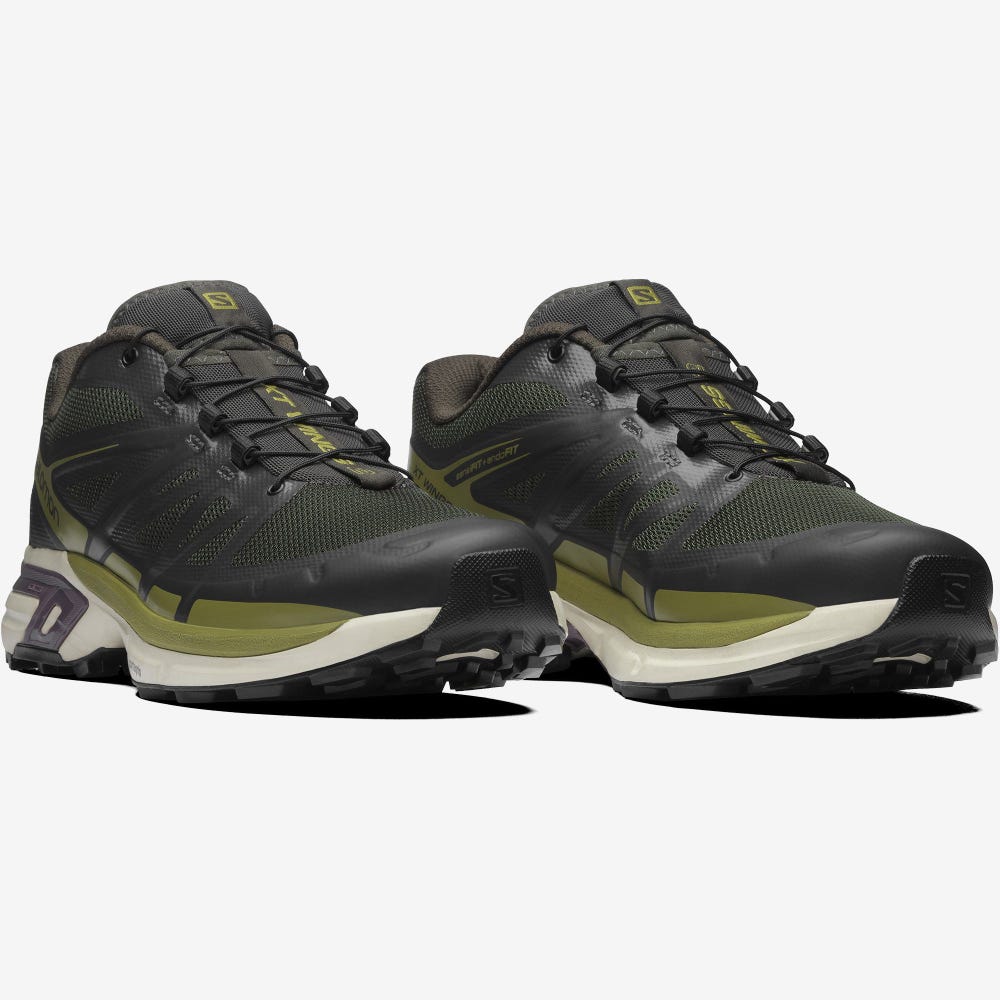 Men's Salomon XT-WINGS 2 Sneakers Olive/Green | SA35726-627