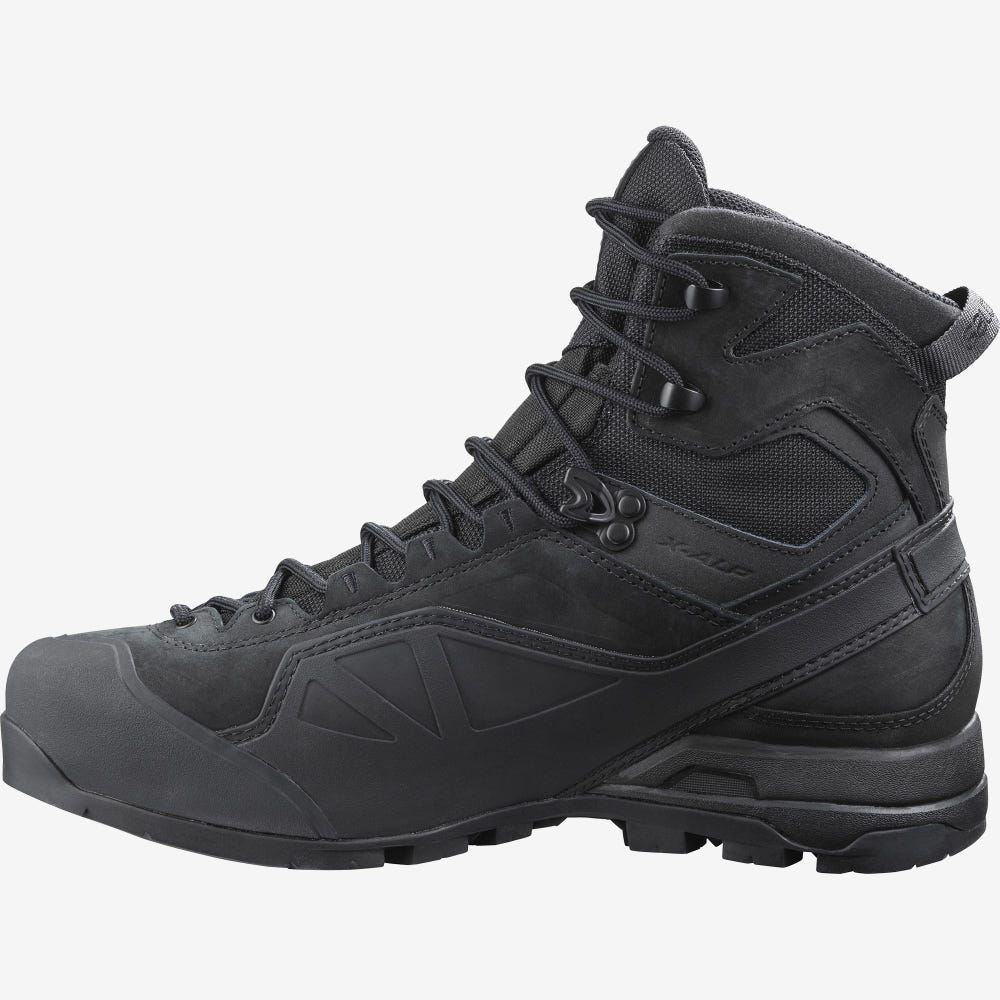 Men's Salomon X ALP GORE-TEX FORCES Tactical Boots Black | SA28470-719