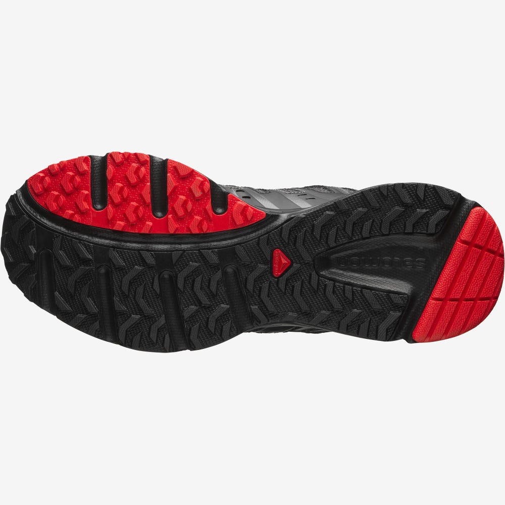 Men's Salomon X-MISSION 3 Sneakers Black/Silver Metal/Red | SA26379-160