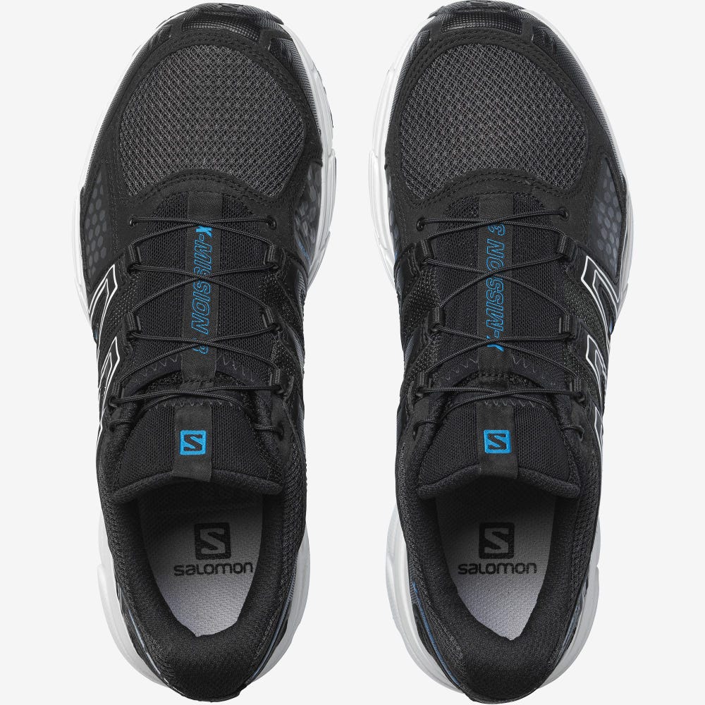 Men's Salomon X-MISSION 3 Sneakers Black/Blue | SA35401-235