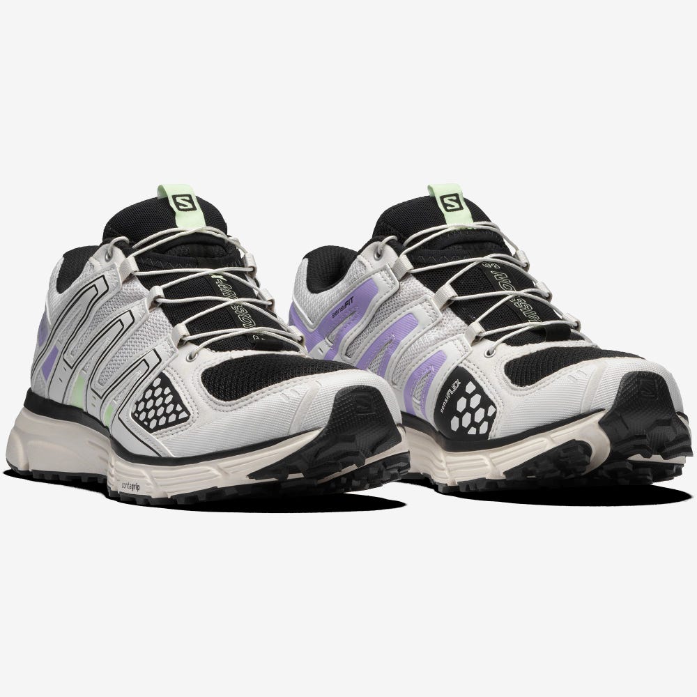 Men's Salomon X-MISSION 3 Sneakers Green/Lavender | SA36452-278