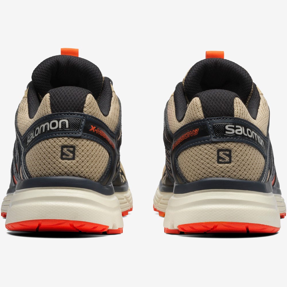 Men's Salomon X-MISSION 3 Sneakers Light Brown/Red Orange | SA72630-704