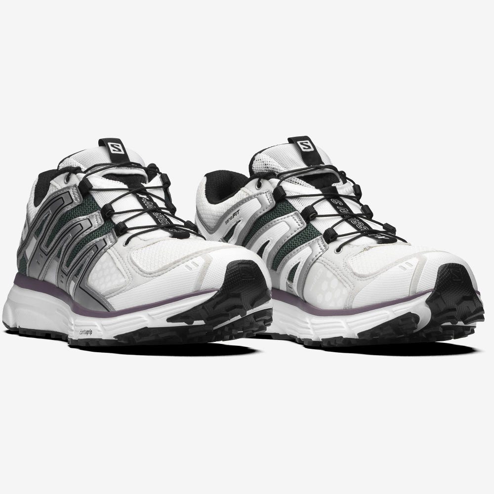 Men's Salomon X-MISSION 3 Sneakers White/Silver/Black | SA95041-410