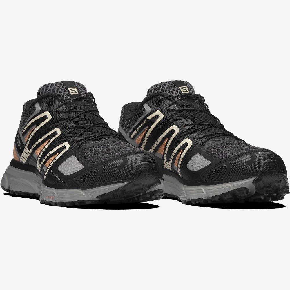 Men's Salomon X-MISSION 4 Sneakers Black/Orange | SA73016-308