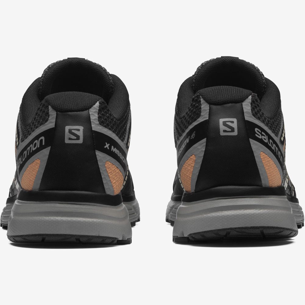 Men's Salomon X-MISSION 4 Sneakers Black/Orange | SA73016-308