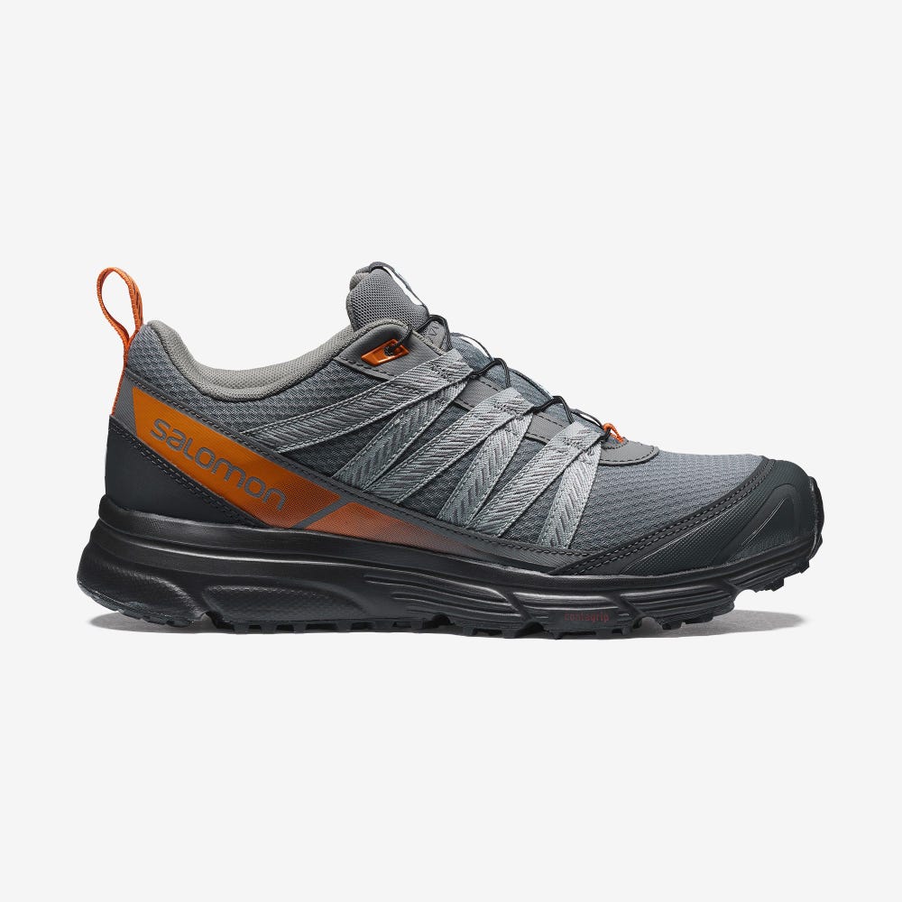 Men\'s Salomon X-MISSION MYST Sneakers Grey/Orange | SA86509-389