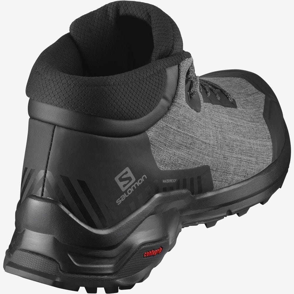 Men's Salomon X REVEAL CHUKKA CLIMASALOMON™ WATERPROOF Winter Boots Black | SA04865-083