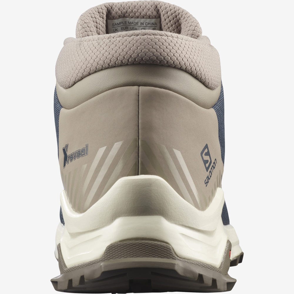 Men's Salomon X REVEAL CHUKKA CLIMASALOMON™ WATERPROOF Winter Boots Navy/Khaki | SA20435-821