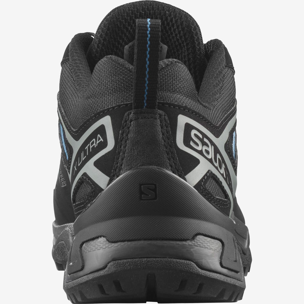 Men's Salomon X ULTRA 3 Hiking Shoes Black/Dark Blue | SA94301-326