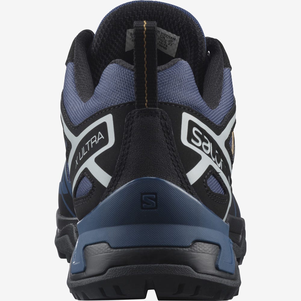 Men's Salomon X ULTRA 3 Hiking Shoes Navy/Black | SA78405-825