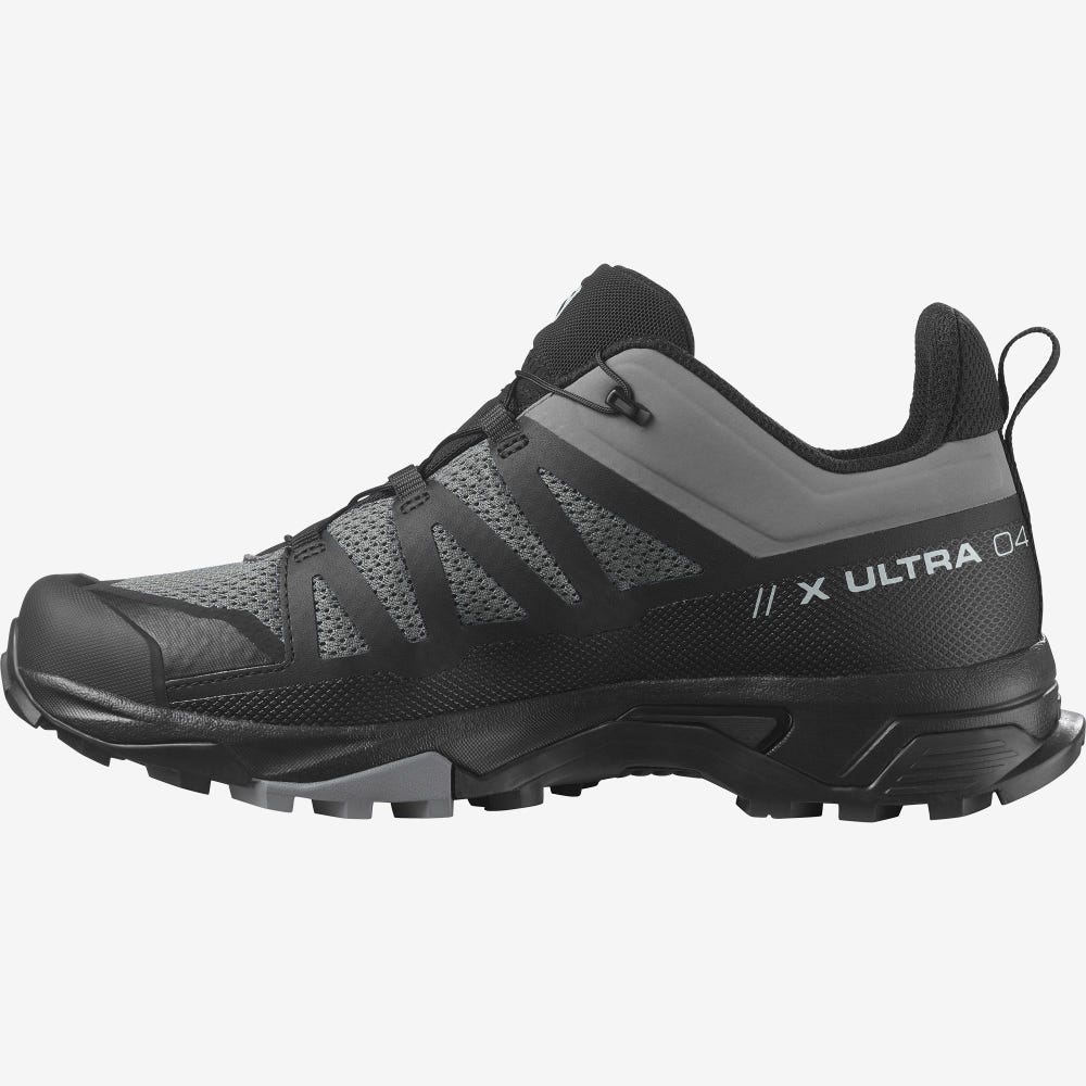 Men's Salomon X ULTRA 4 Hiking Shoes Grey/Black | SA96072-057