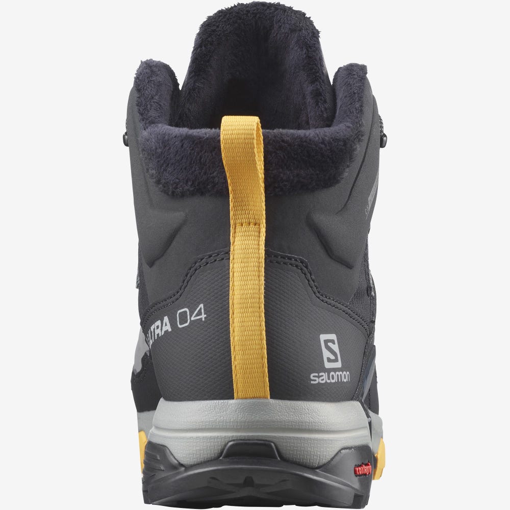 Men's Salomon X ULTRA 4 MID WINTER THINSULATE™ CLIMASALOMON™ WATERPROOF Winter Boots Grey/Black/Apricot | SA97183-631