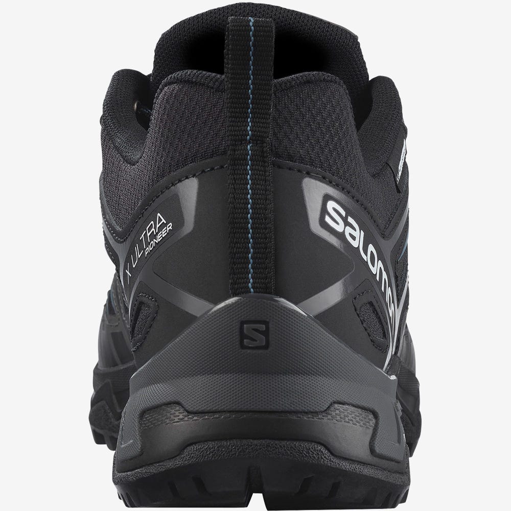 Men's Salomon X ULTRA PIONEER CLIMASALOMON™ WATERPROOF Hiking Shoes Black | SA74039-385