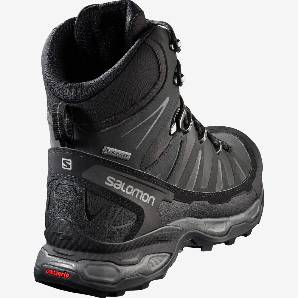 Men's Salomon X ULTRA TREK GORE-TEX Hiking Boots Black | SA75164-094