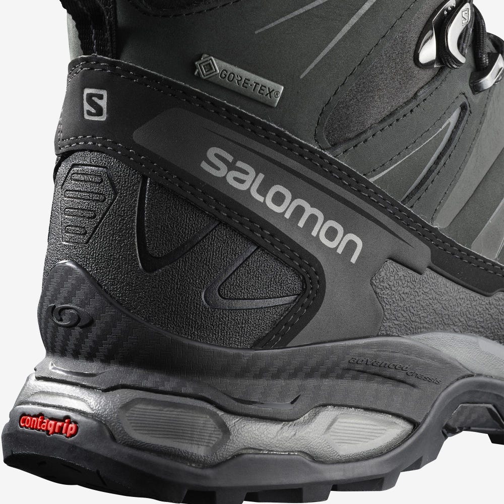 Men's Salomon X ULTRA TREK GORE-TEX Hiking Boots Black | SA75164-094