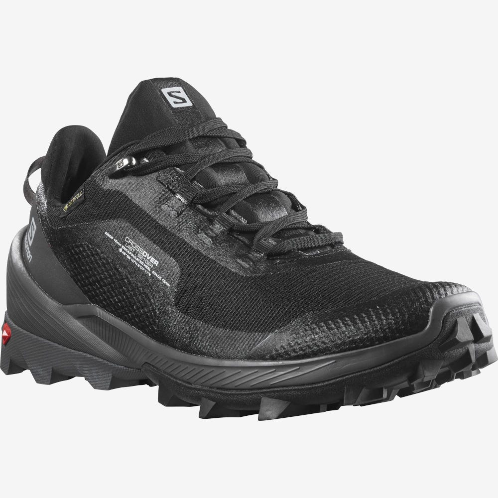 Women's Salomon CROSS OVER GORE-TEX Hiking Shoes Black | SA52198-832