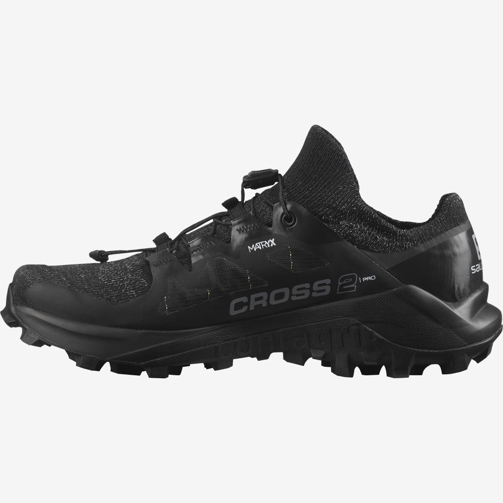 Women's Salomon CROSS PRO 2 Trail Running Shoes Black | SA81745-053