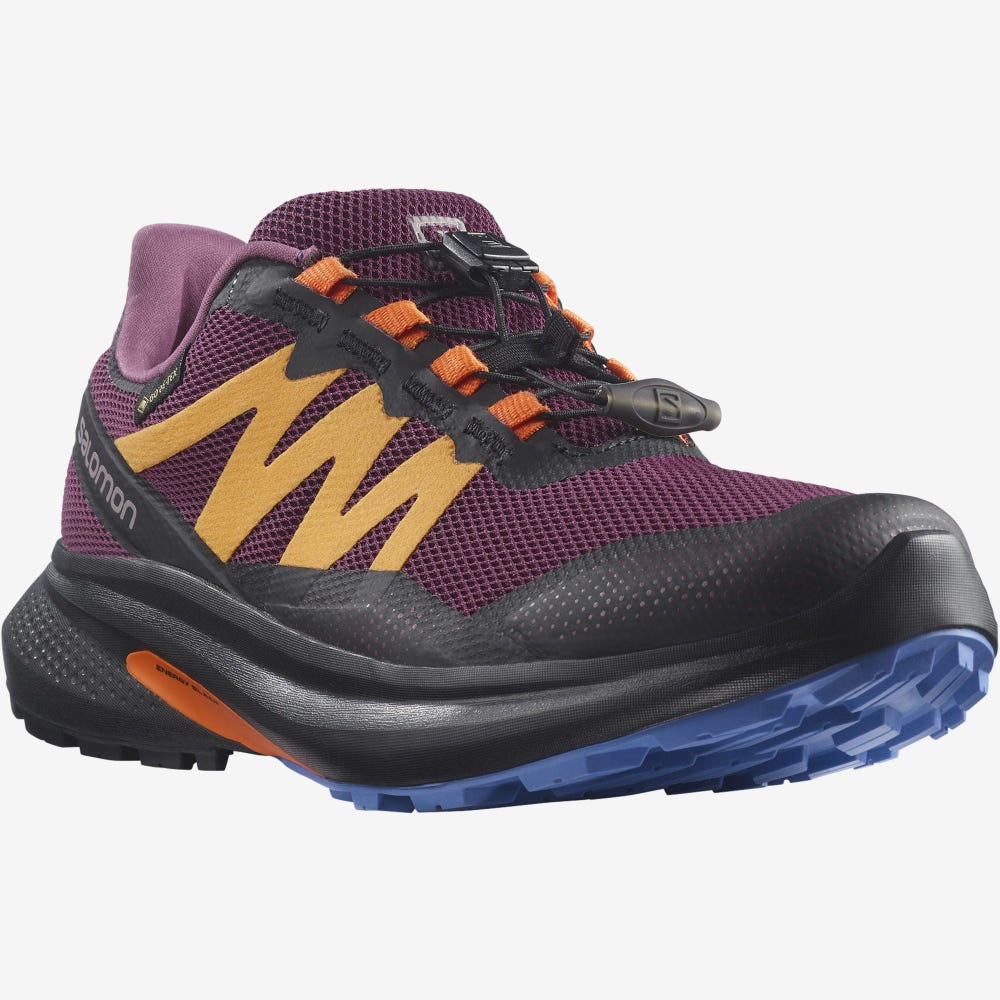 Women's Salomon HYPULSE GORE-TEX Trail Running Shoes Purple/Orange | SA75906-251