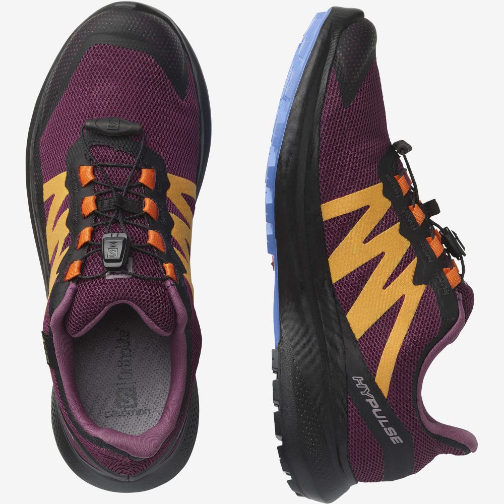 Women's Salomon HYPULSE GORE-TEX Trail Running Shoes Purple/Orange | SA75906-251