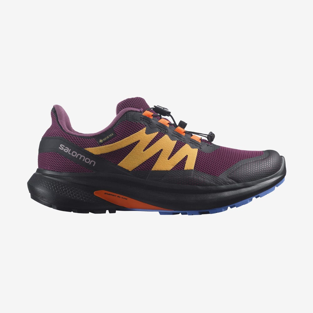 Women\'s Salomon HYPULSE GORE-TEX Trail Running Shoes Purple/Orange | SA75906-251