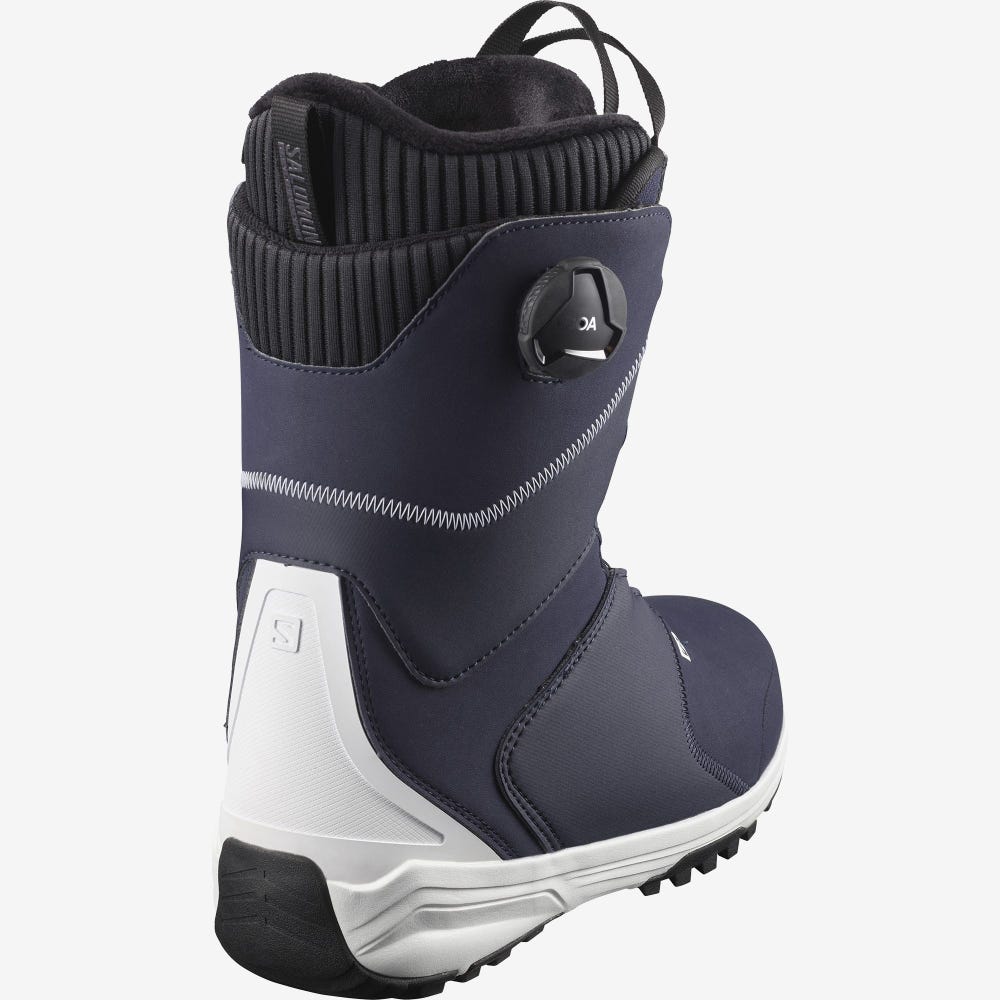 Women's Salomon KIANA DUAL BOA Snowboard Boots Blue/White | SA62579-708